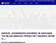 Tablet Screenshot of poseidondivers.com